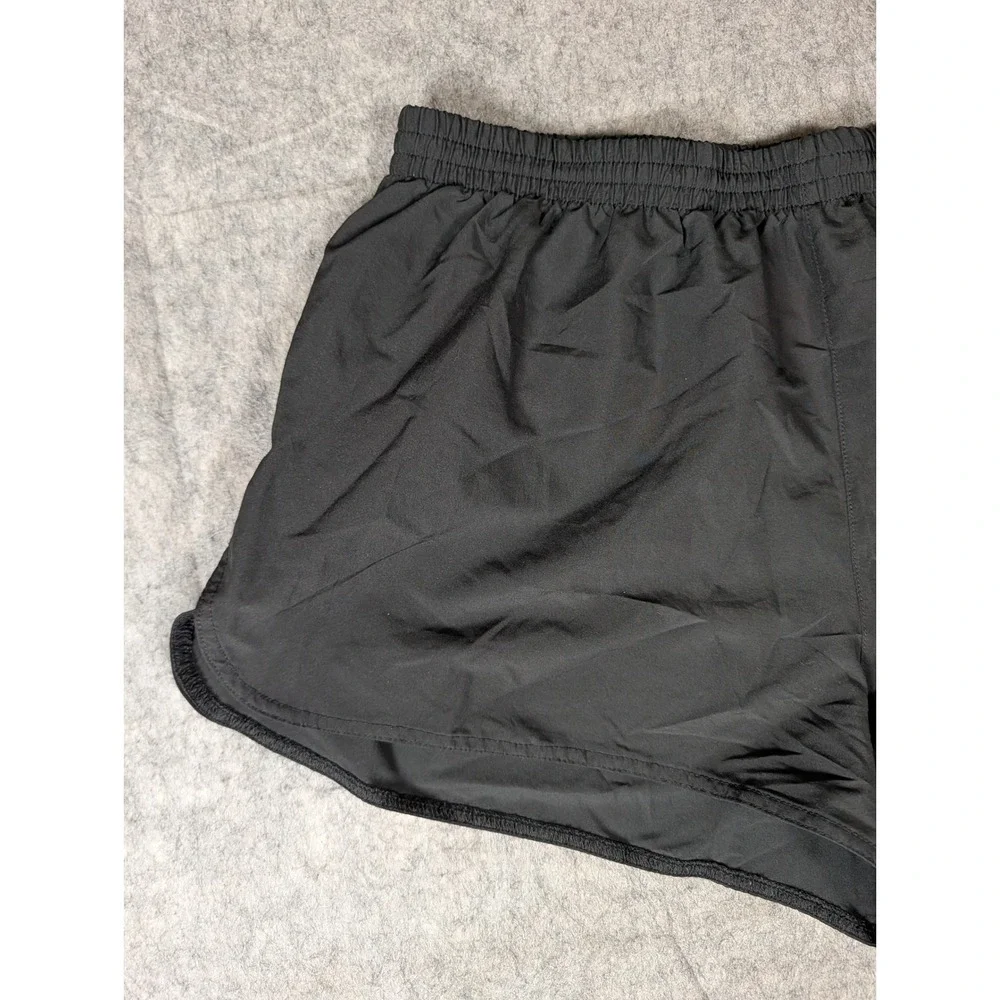 Adidas Climalite Black Running Shorts Reflective Athletic Lined Gym Shorts